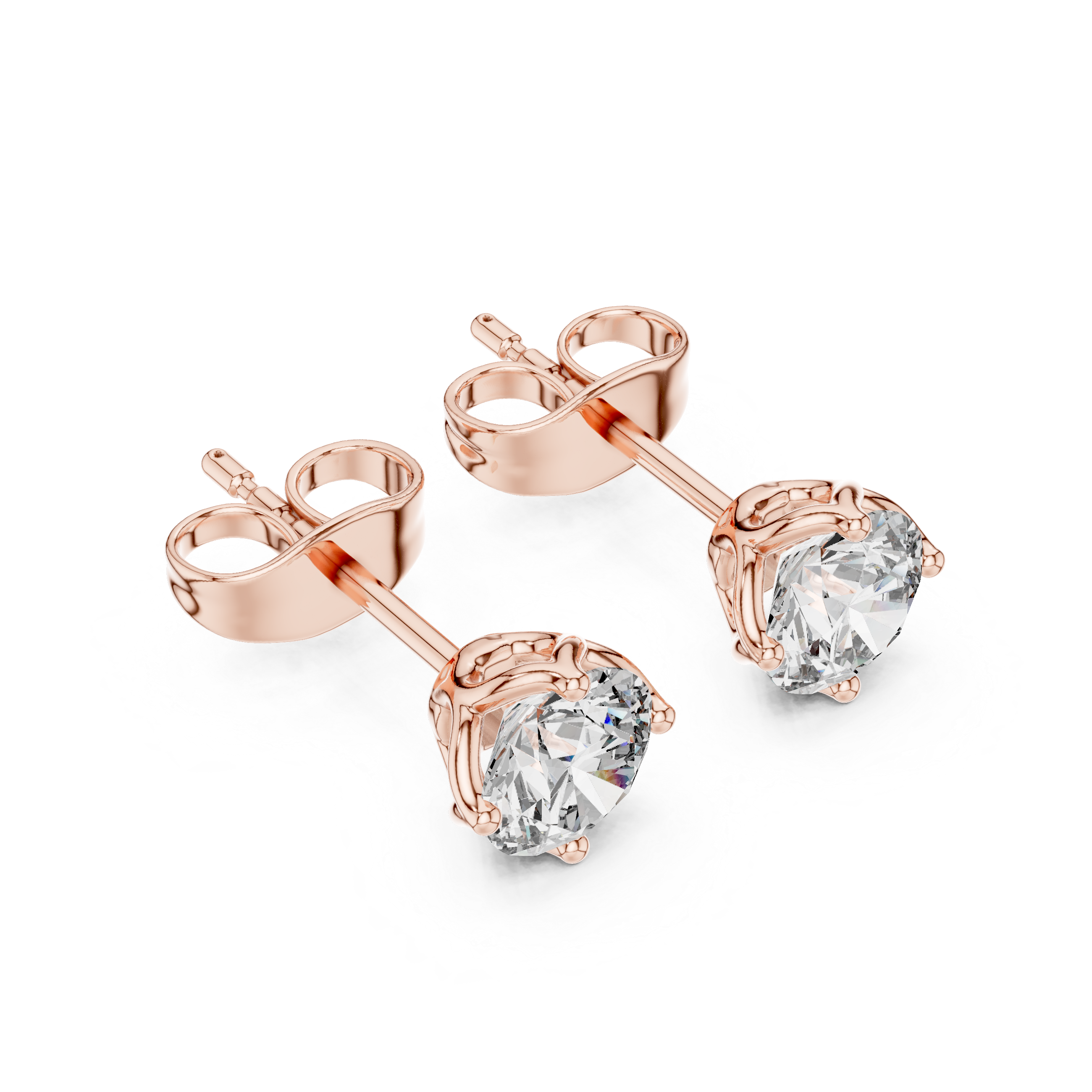 Modern Edge lab grown diamond earring design
