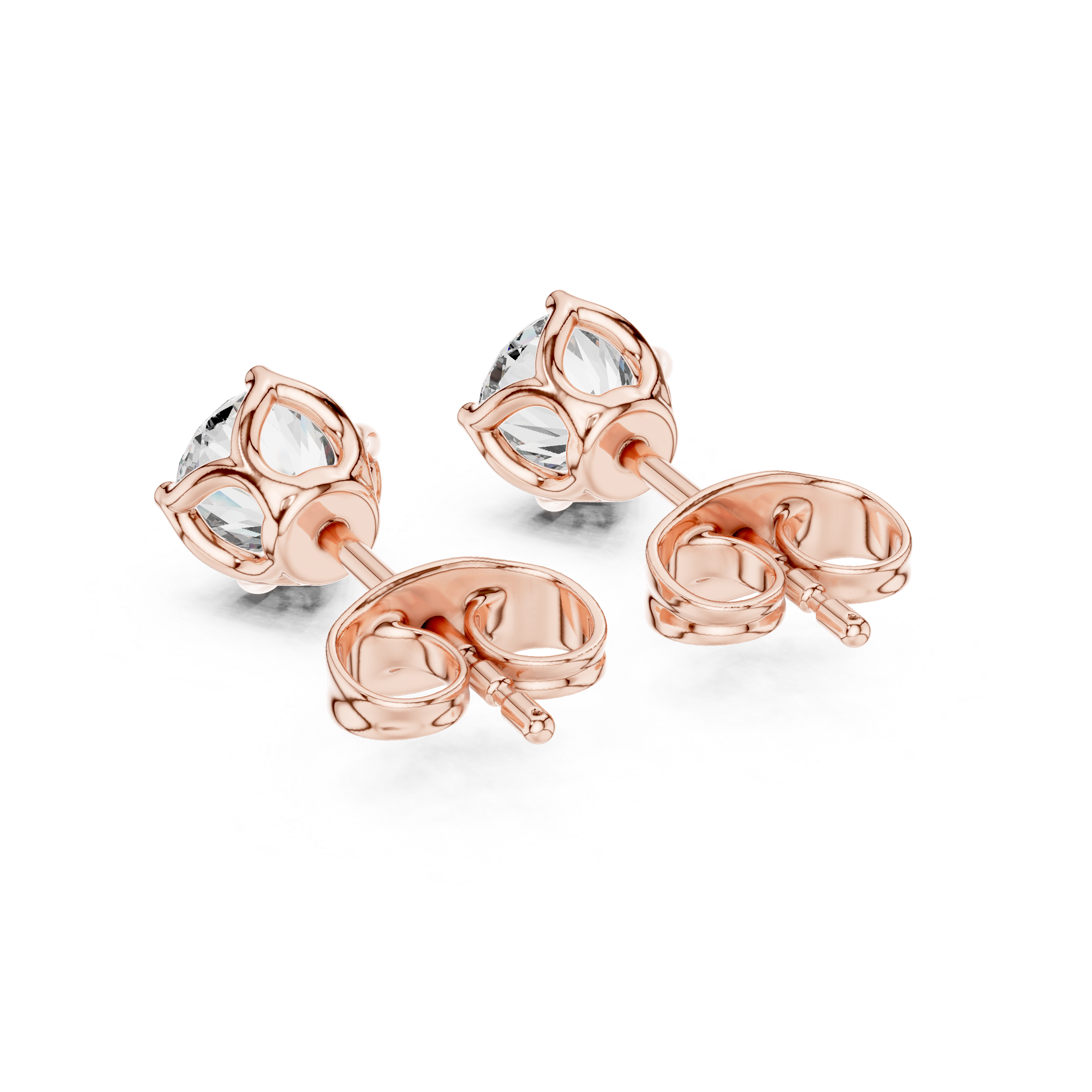Modern Edge lab grown diamond earring design