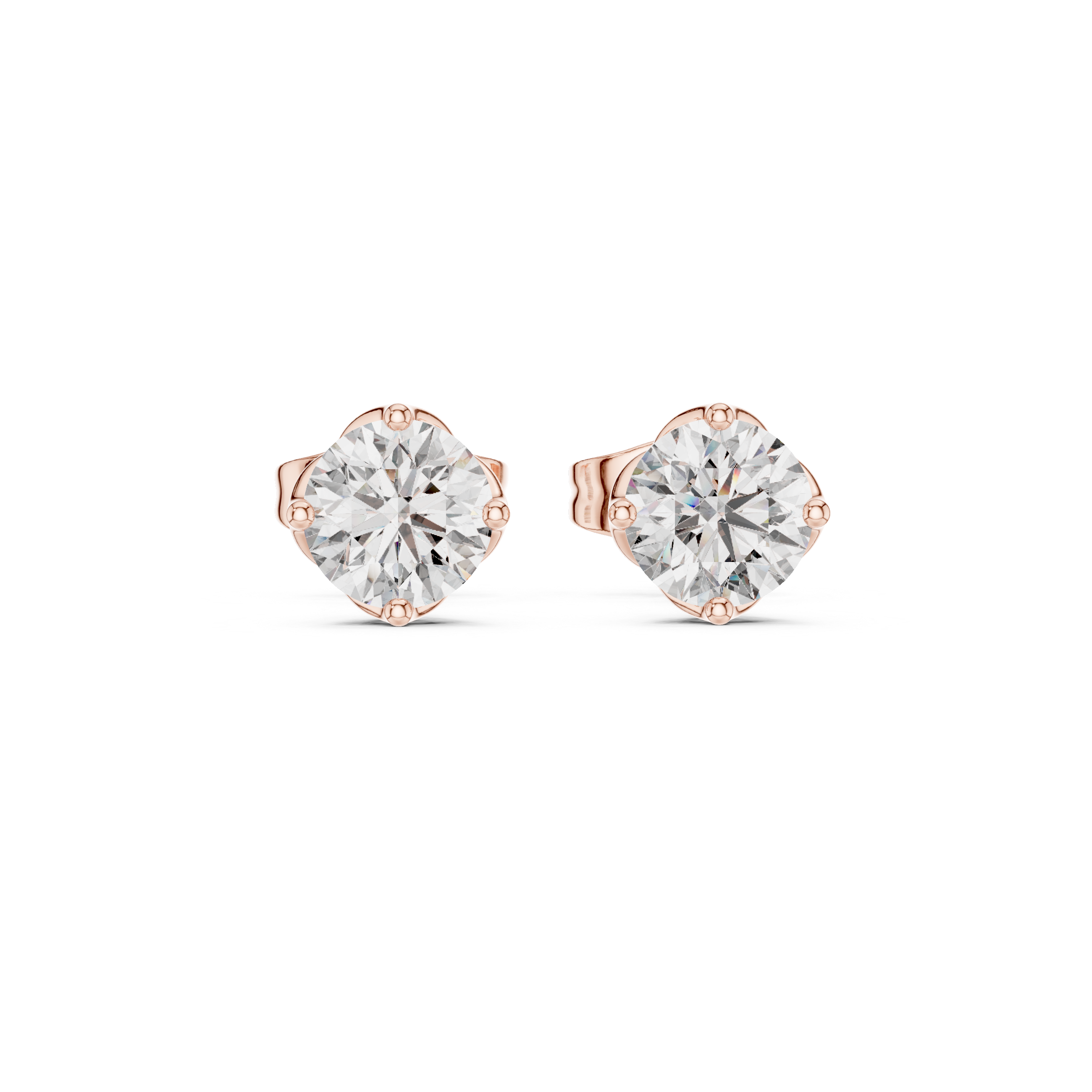 Modern Edge lab grown diamond earring design