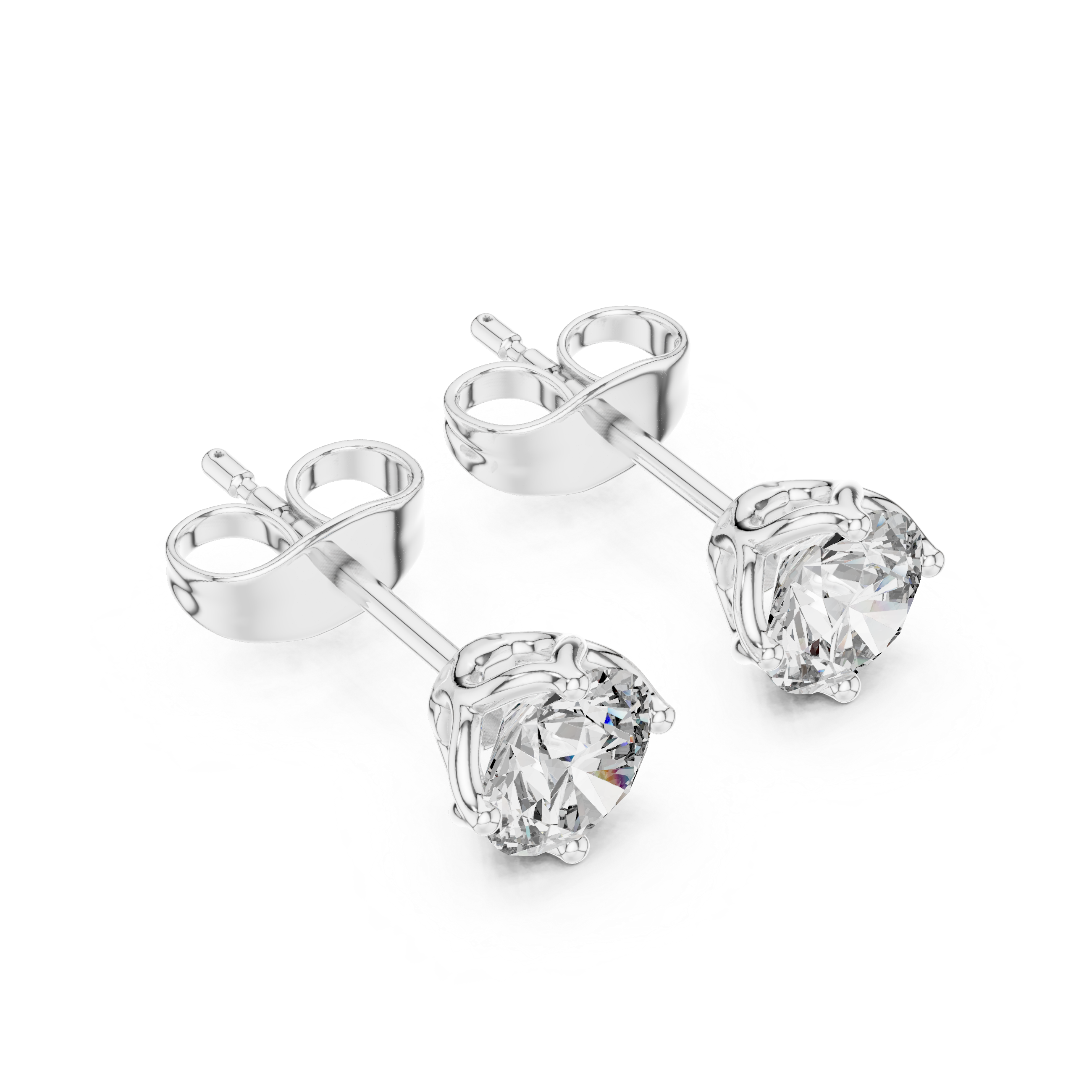 Modern Edge lab grown diamond earring design
