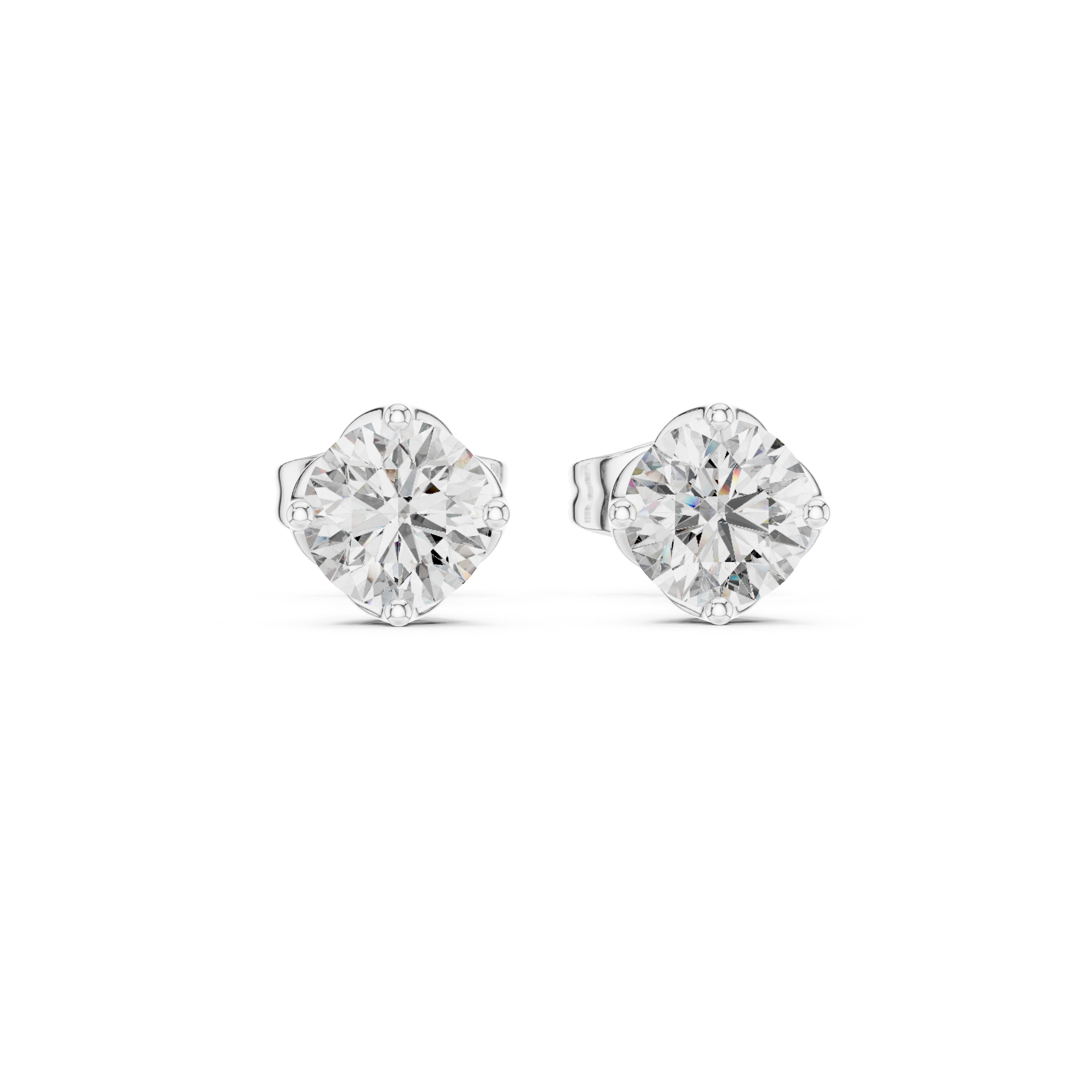 Modern Edge lab grown diamond earring design