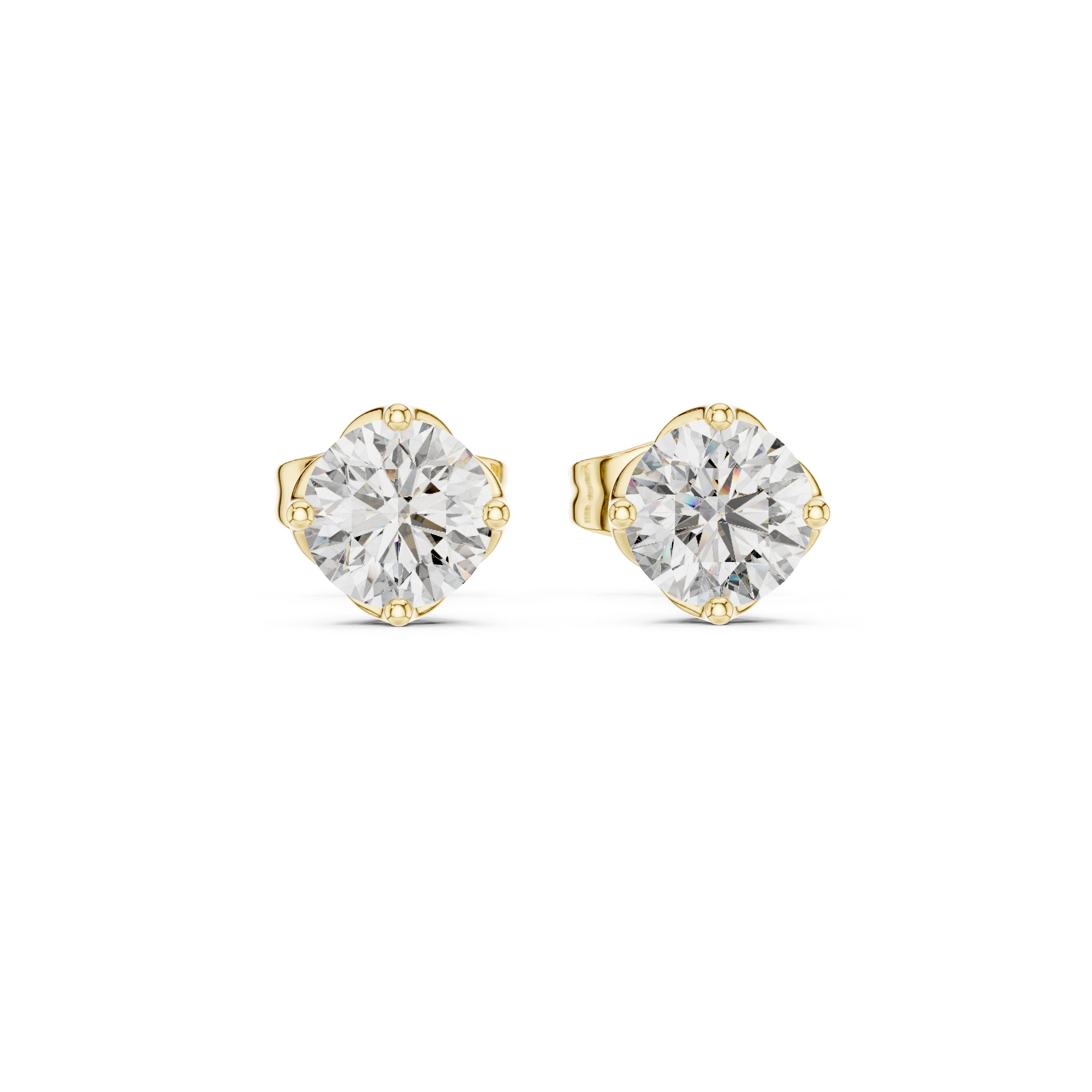 Modern Edge lab grown diamond earring design