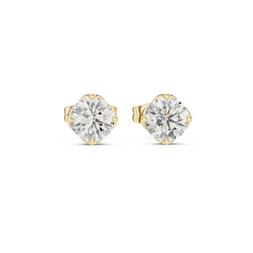 Modern Edge lab grown diamond earring design