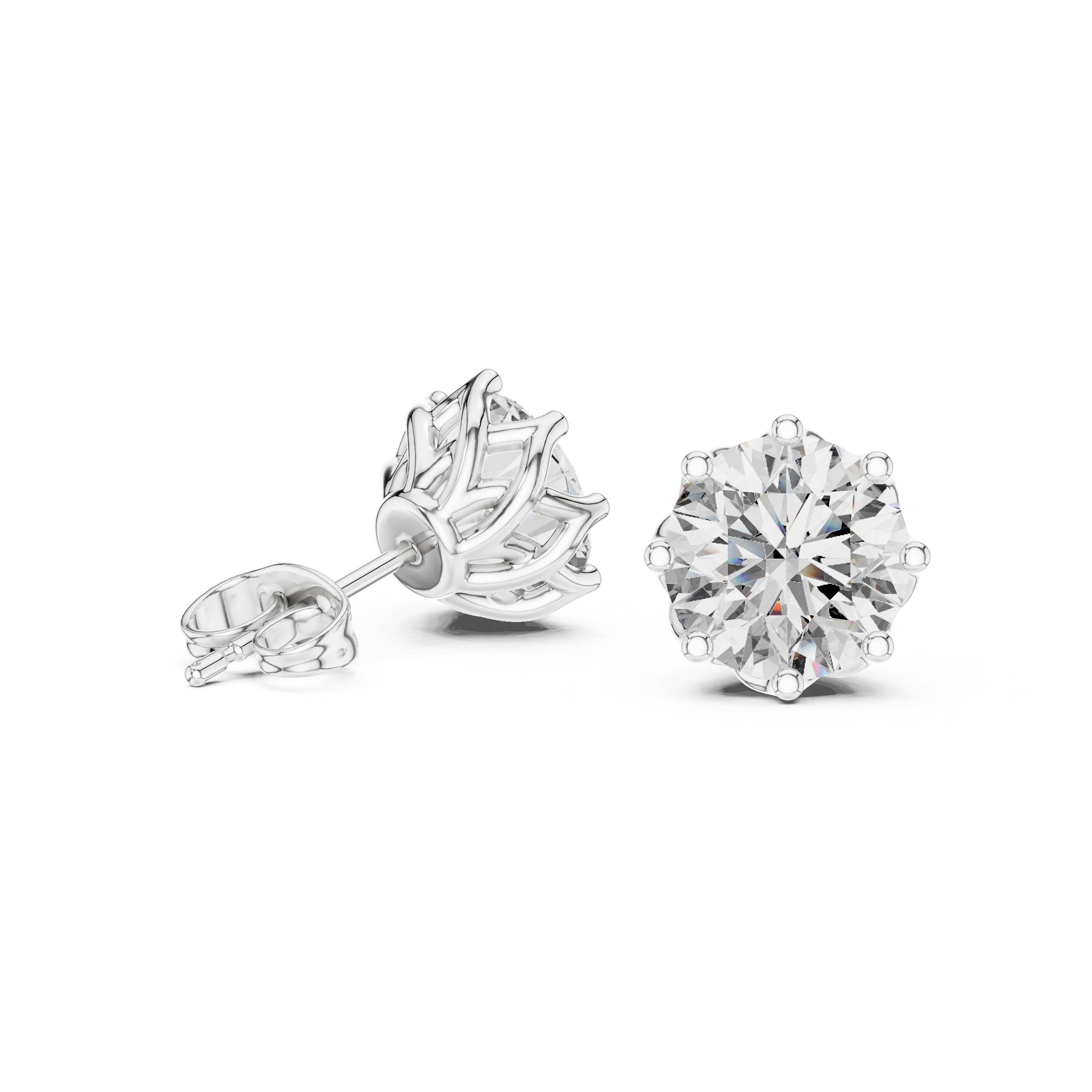 Secret Fire lab grown diamond earring design