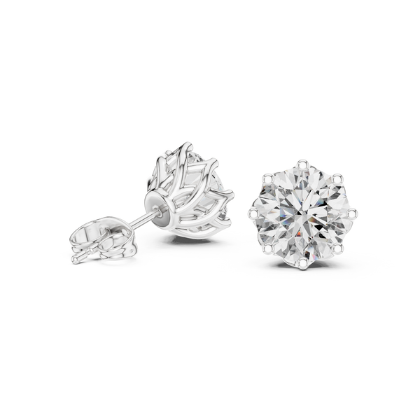 Secret Fire lab grown diamond earring design