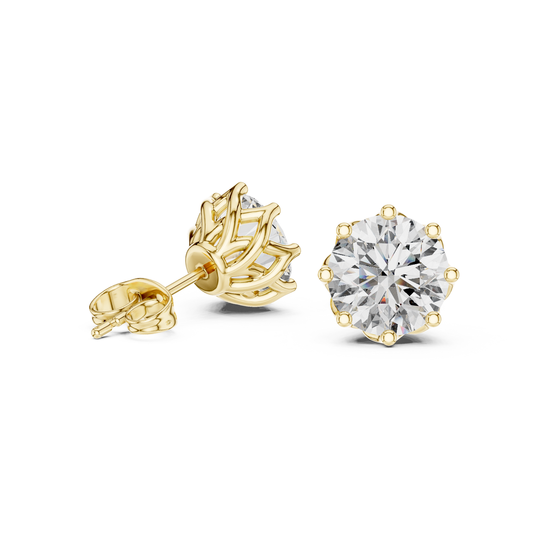 Secret Fire lab grown diamond earring design