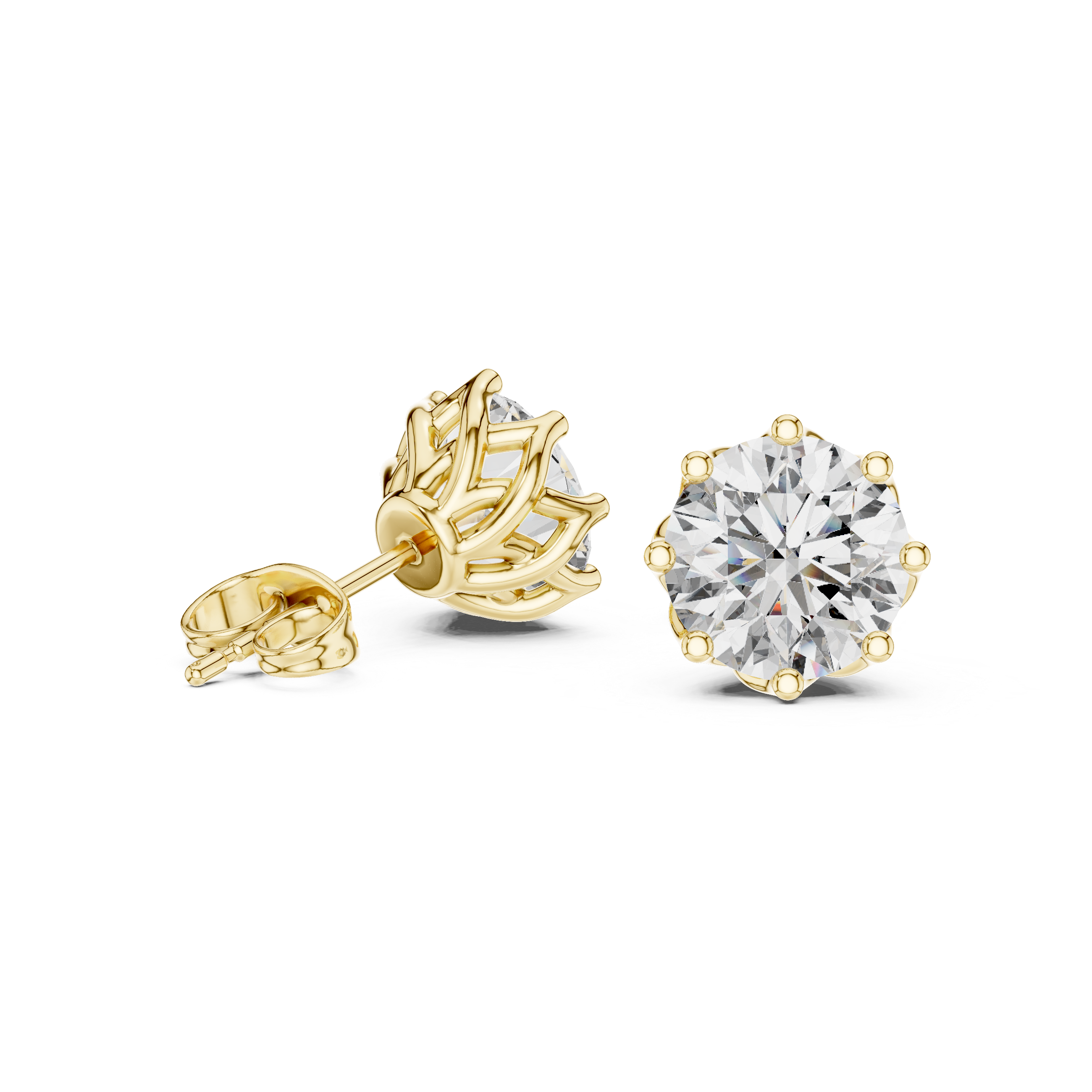 Secret Fire lab grown diamond earring design