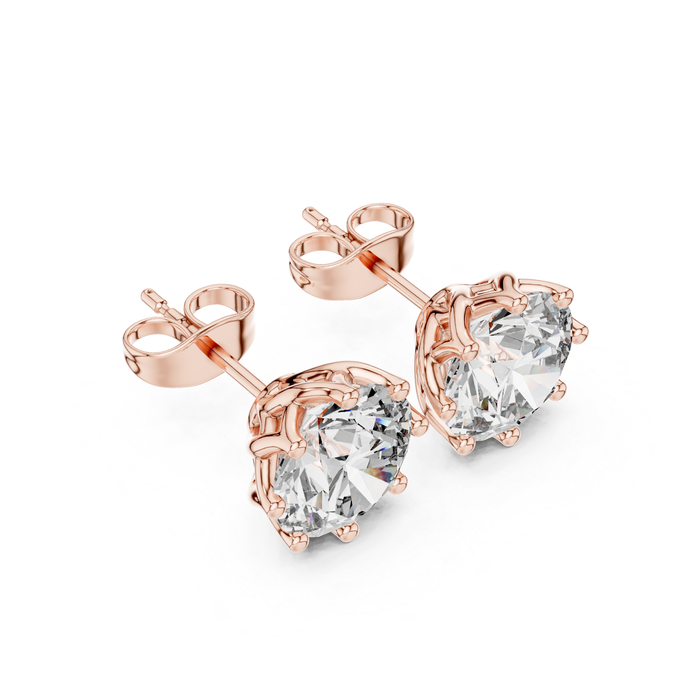 Secret Fire lab grown diamond earring design
