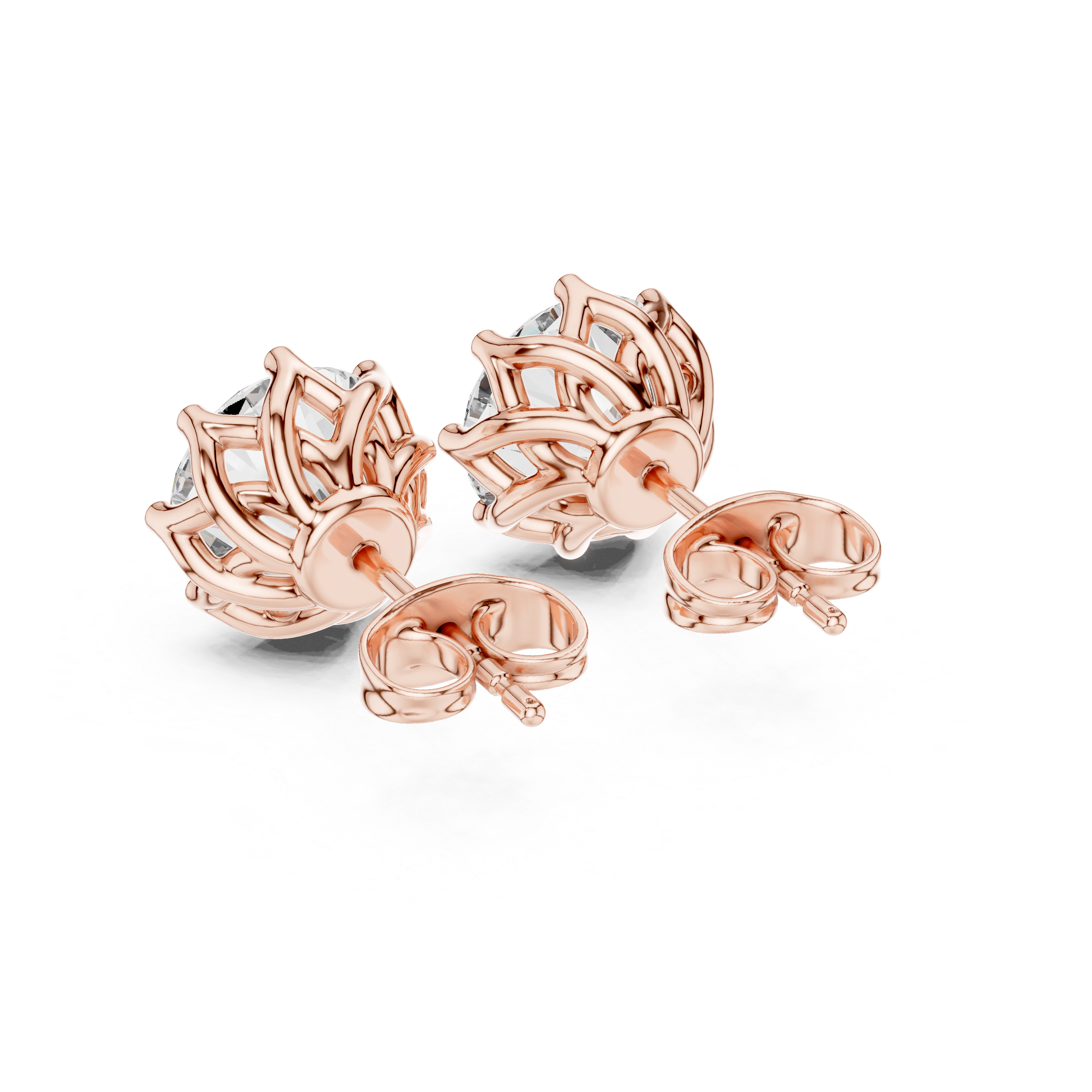 Secret Fire lab grown diamond earring design