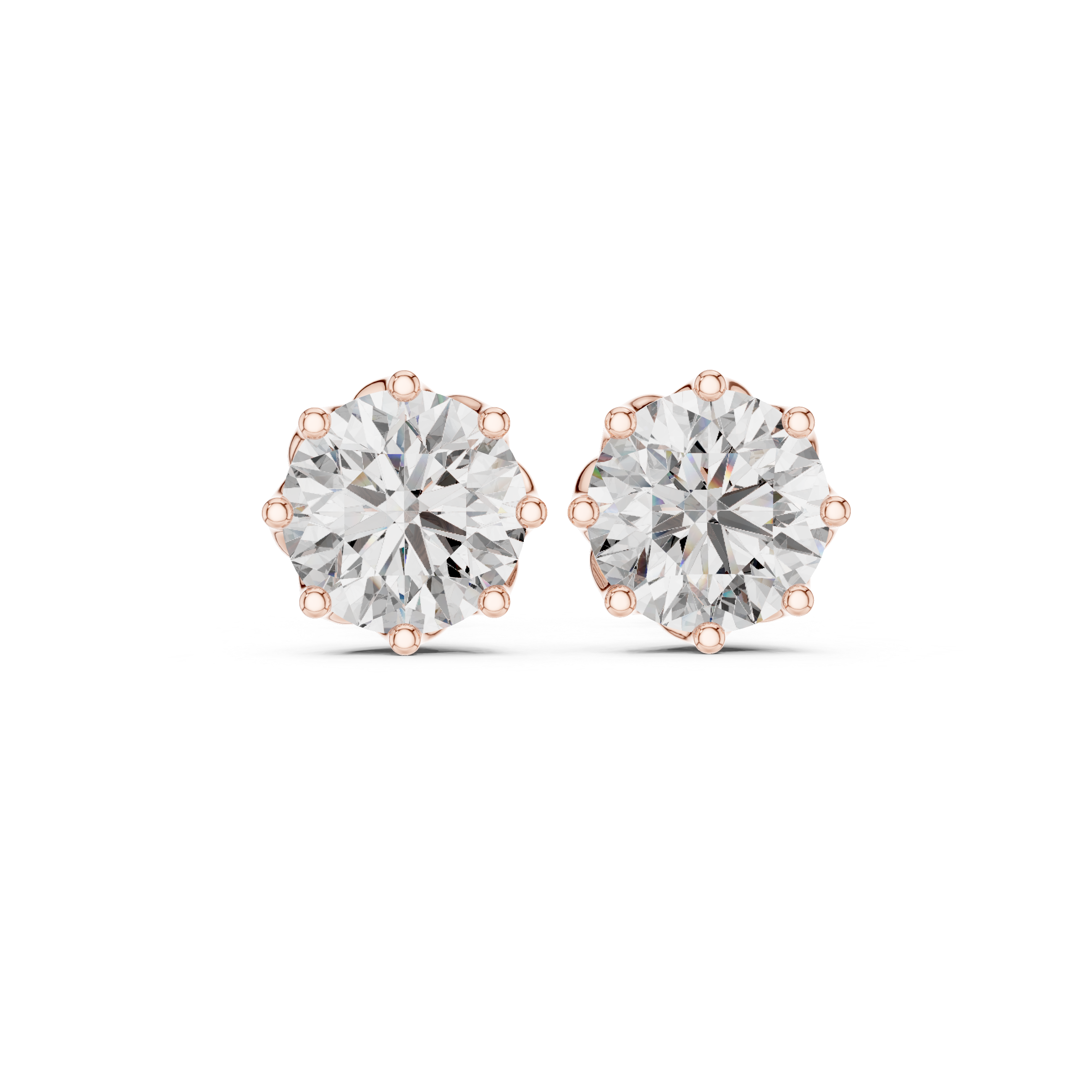 Secret Fire lab grown diamond earring design