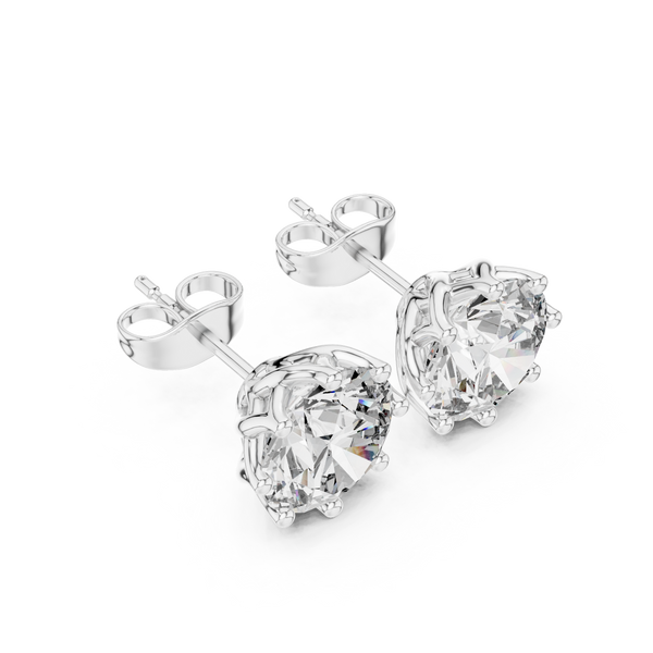 Secret Fire lab grown diamond earring design