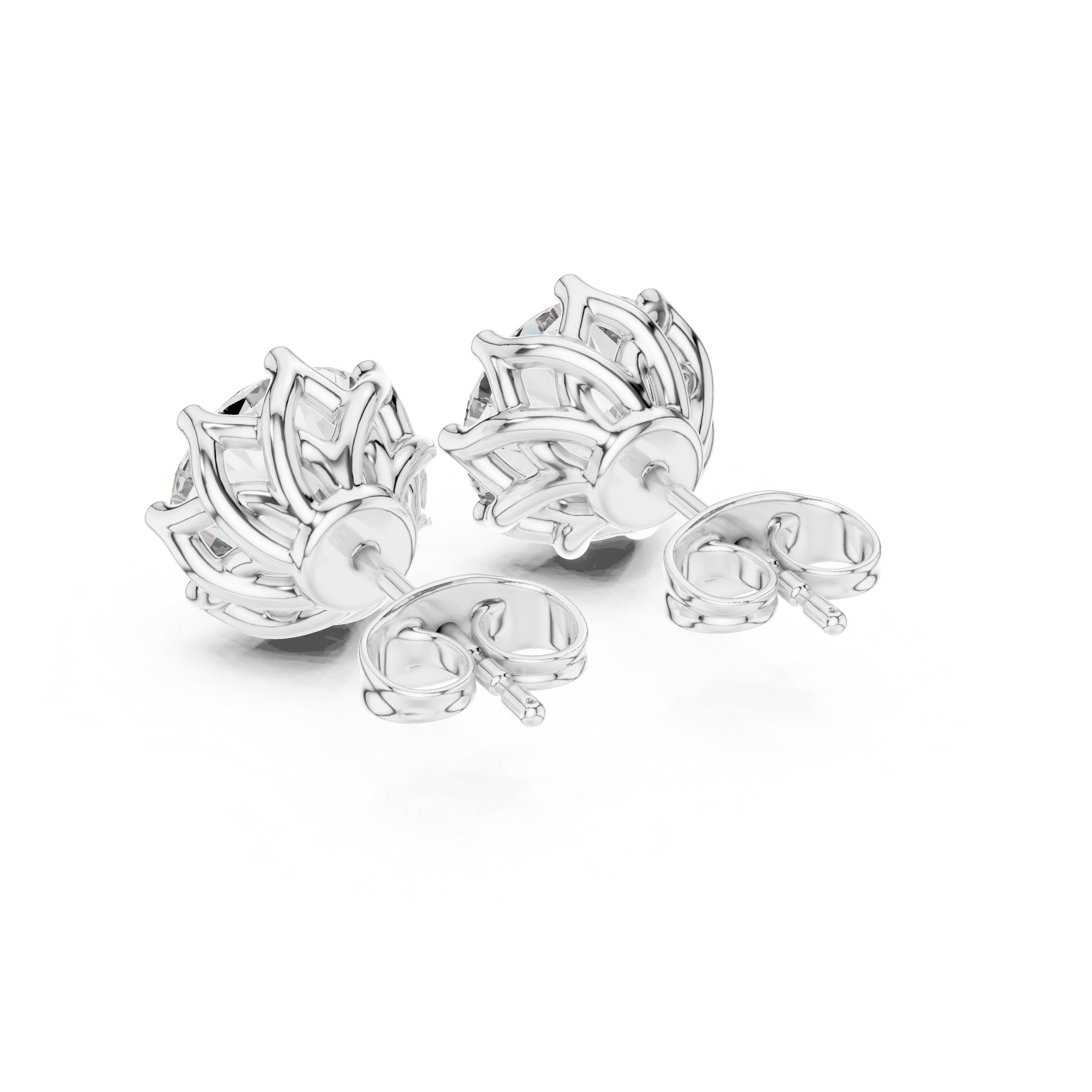 Secret Fire lab grown diamond earring design
