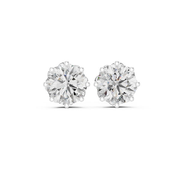 Secret Fire lab grown diamond earring design