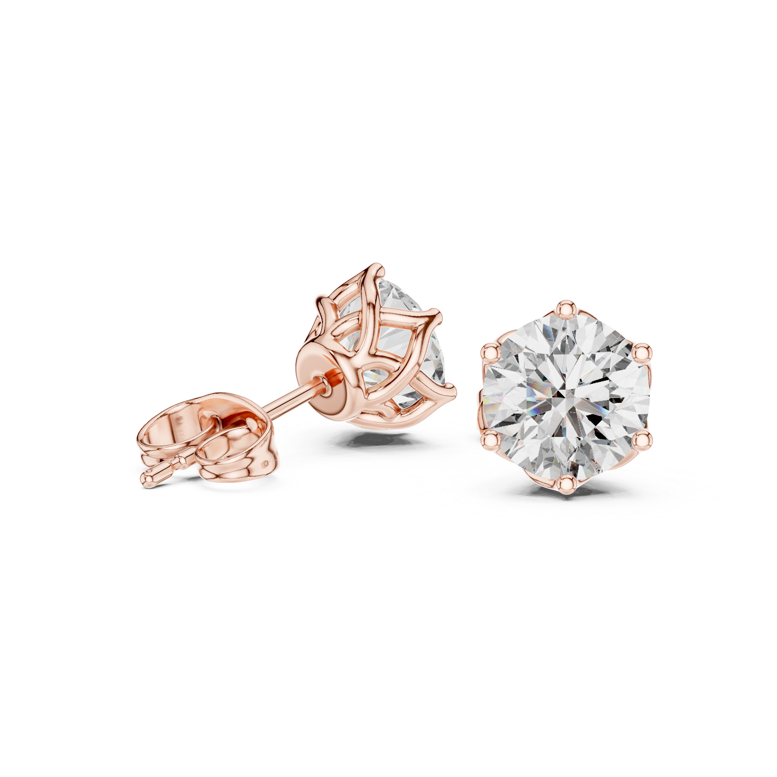 Brave Heart lab grown diamond earring design