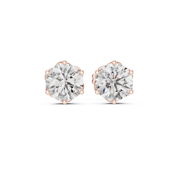 Brave Heart lab grown diamond earring design