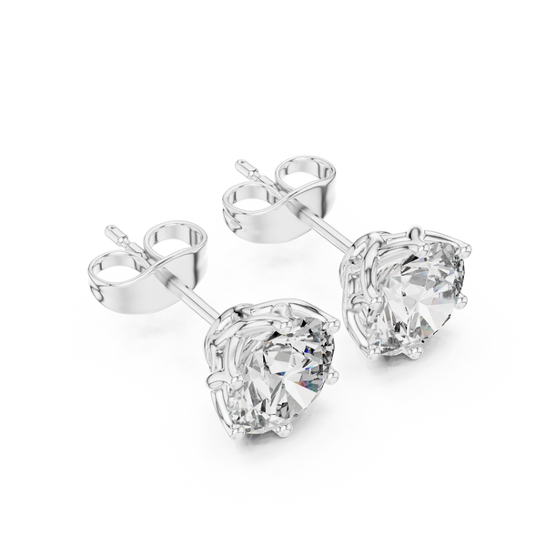Brave Heart lab grown diamond earring design