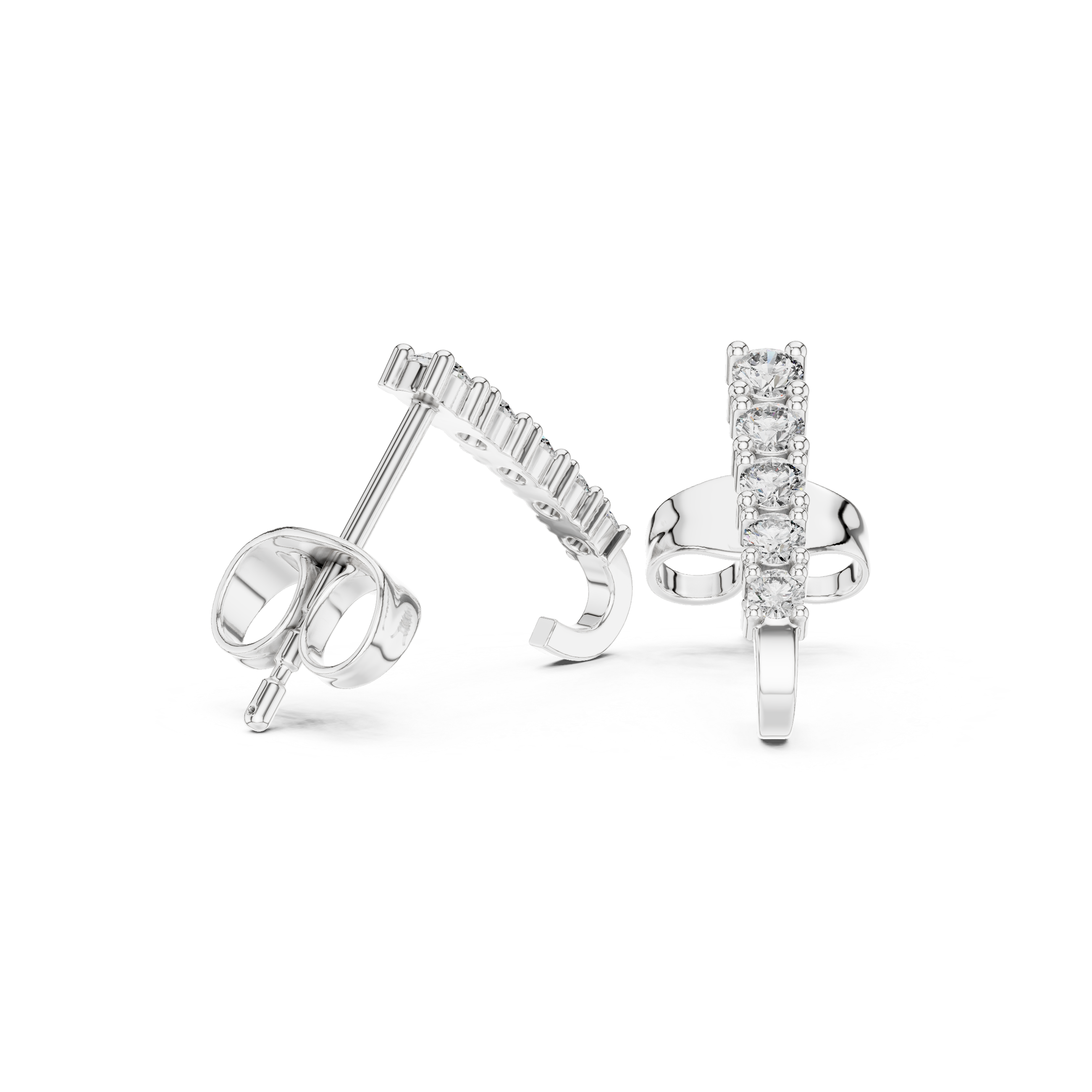 Hidden Spark lab grown diamond earring design