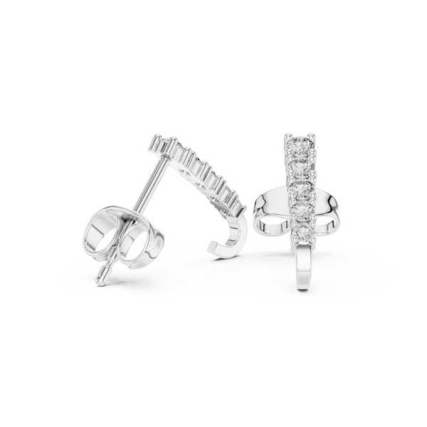 Hidden Spark lab grown diamond earring design