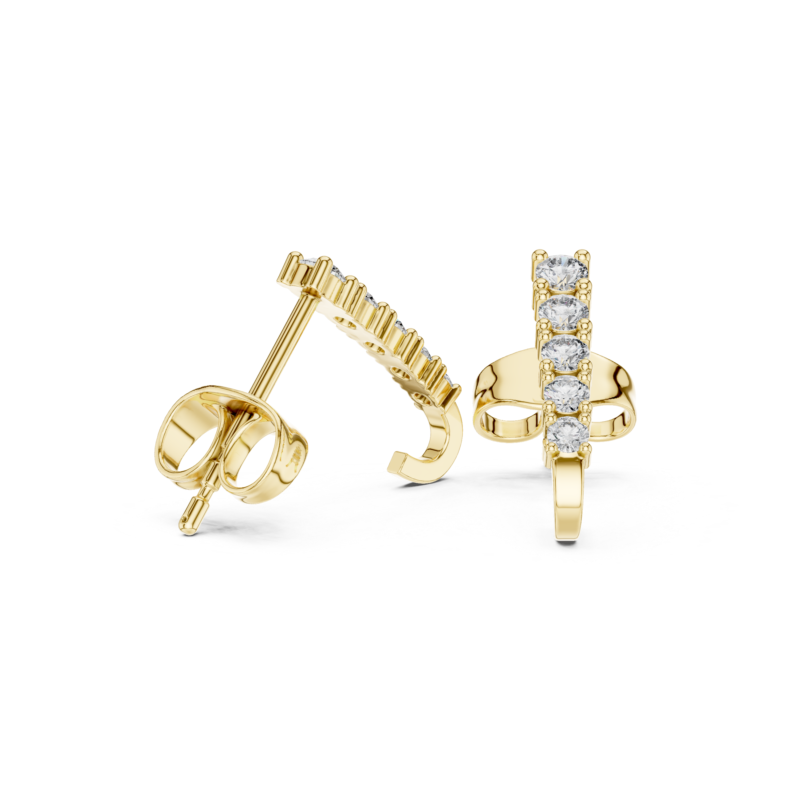 Hidden Spark lab grown diamond earring design