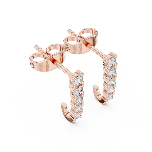 Hidden Spark lab grown diamond earring design