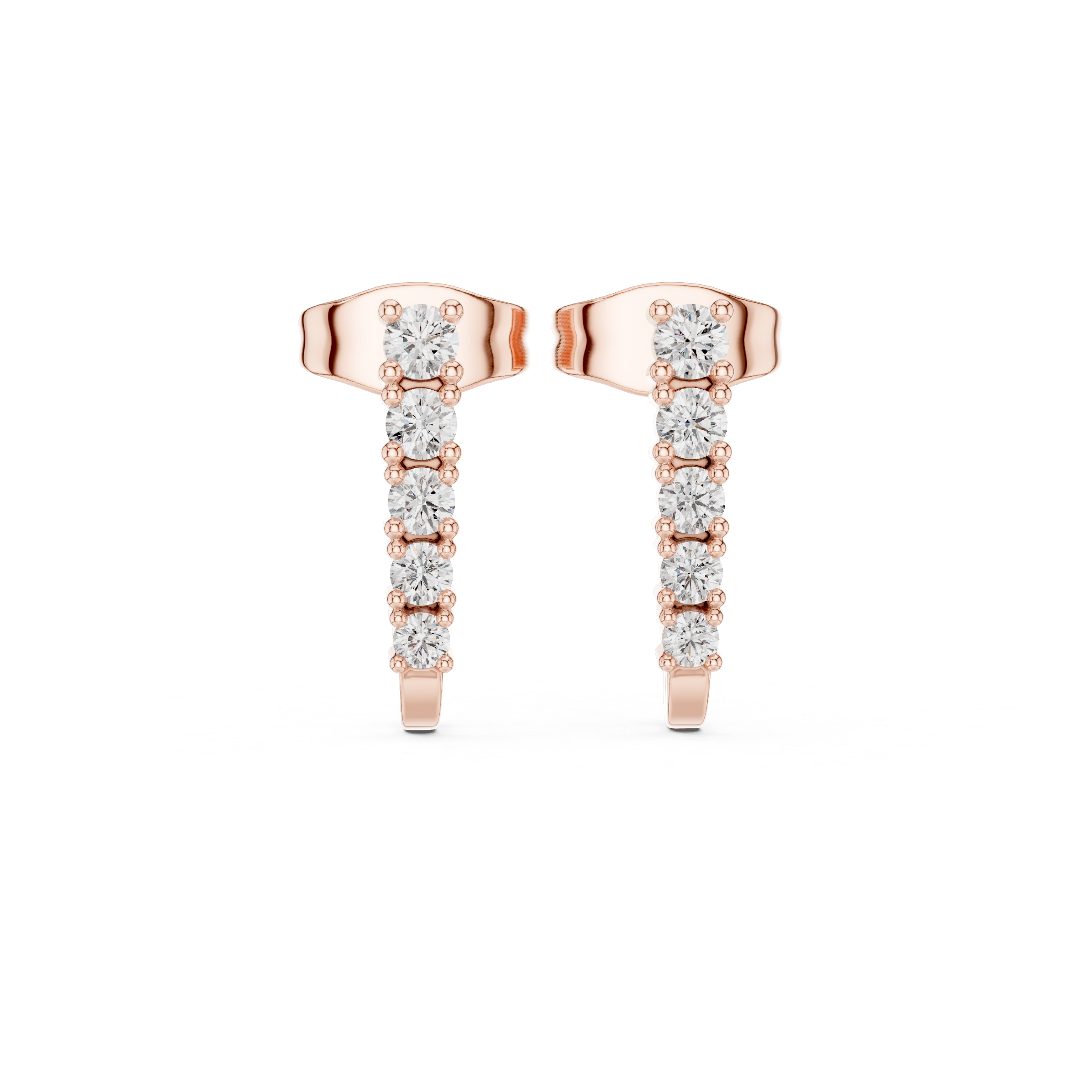 Hidden Spark lab grown diamond earring design