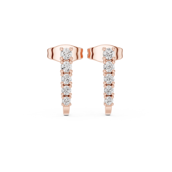 Hidden Spark lab grown diamond earring design