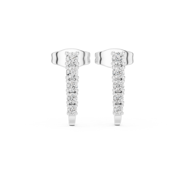 Hidden Spark lab grown diamond earring design