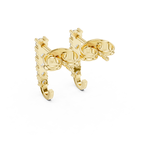 Hidden Spark lab grown diamond earring design
