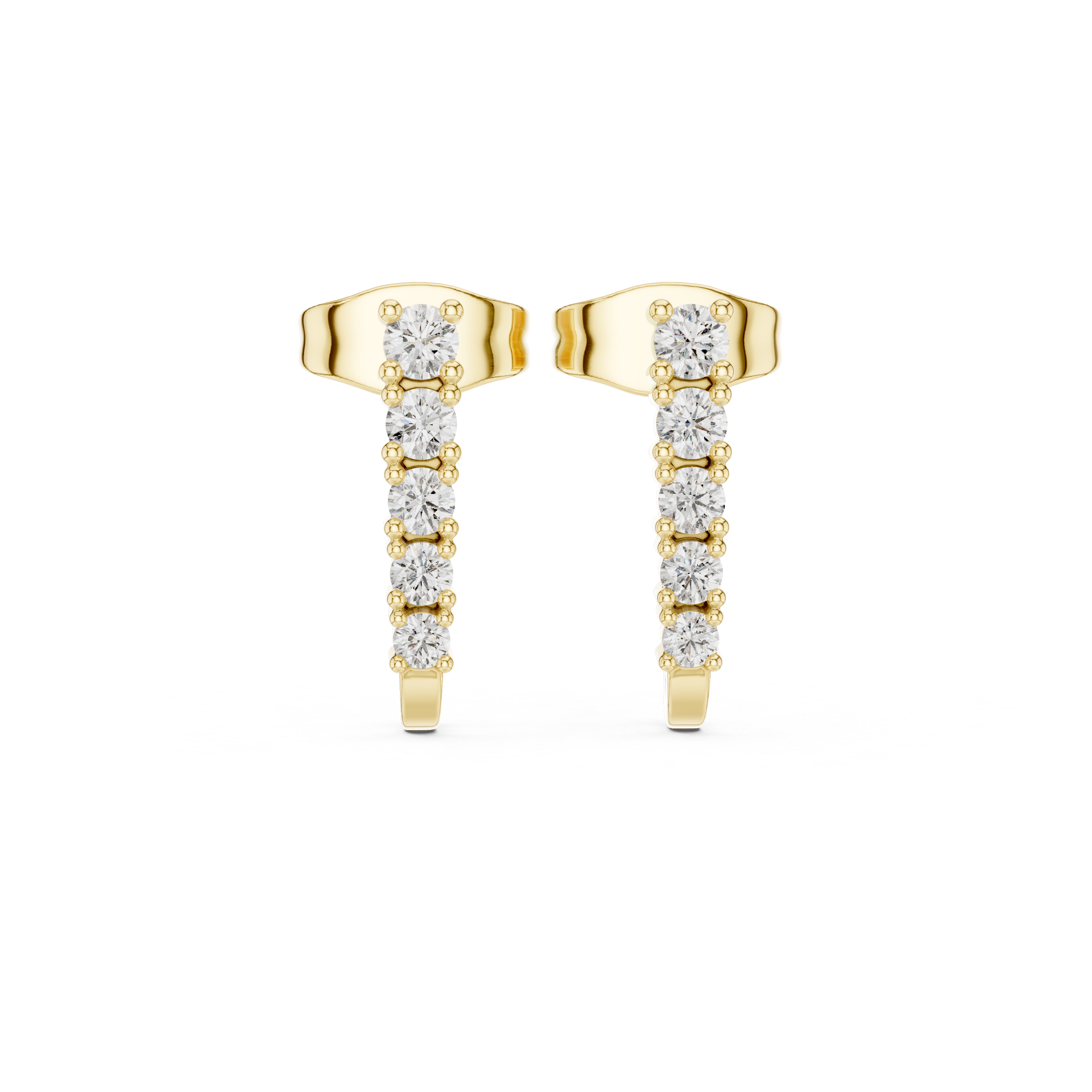 Hidden Spark lab grown diamond earring design