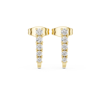 Hidden Spark lab grown diamond earring design