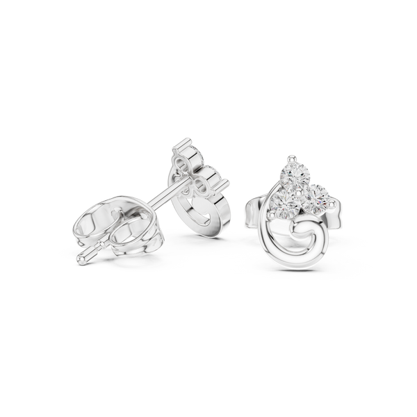 Silent Wish lab grown diamond earring design