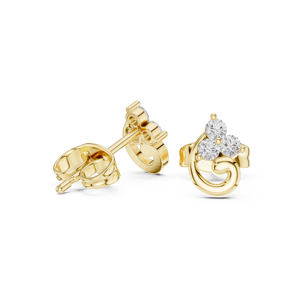 Silent Wish lab grown diamond earring design