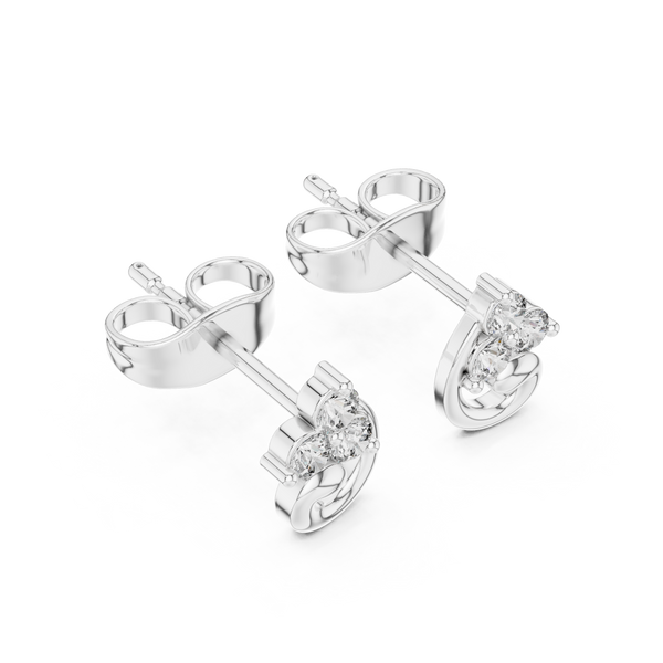 Silent Wish lab grown diamond earring design