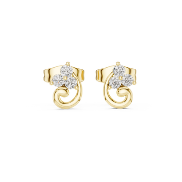 Silent Wish lab grown diamond earring design