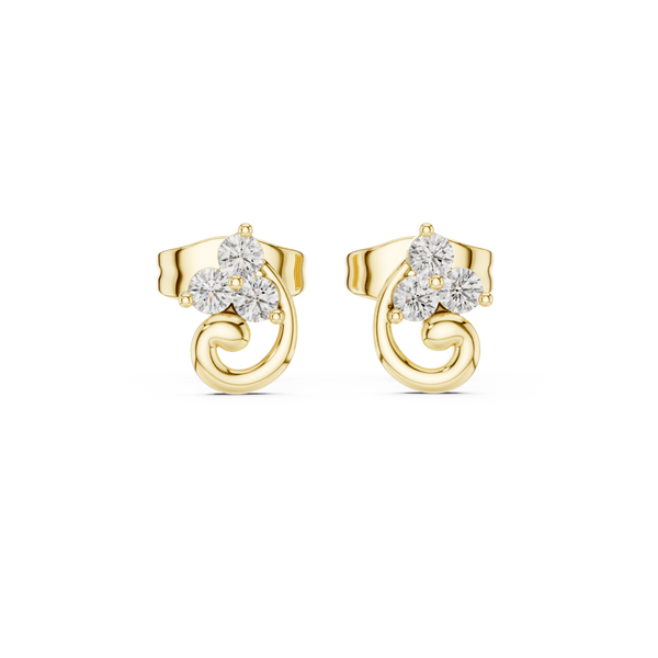 Silent Wish lab grown diamond earring design
