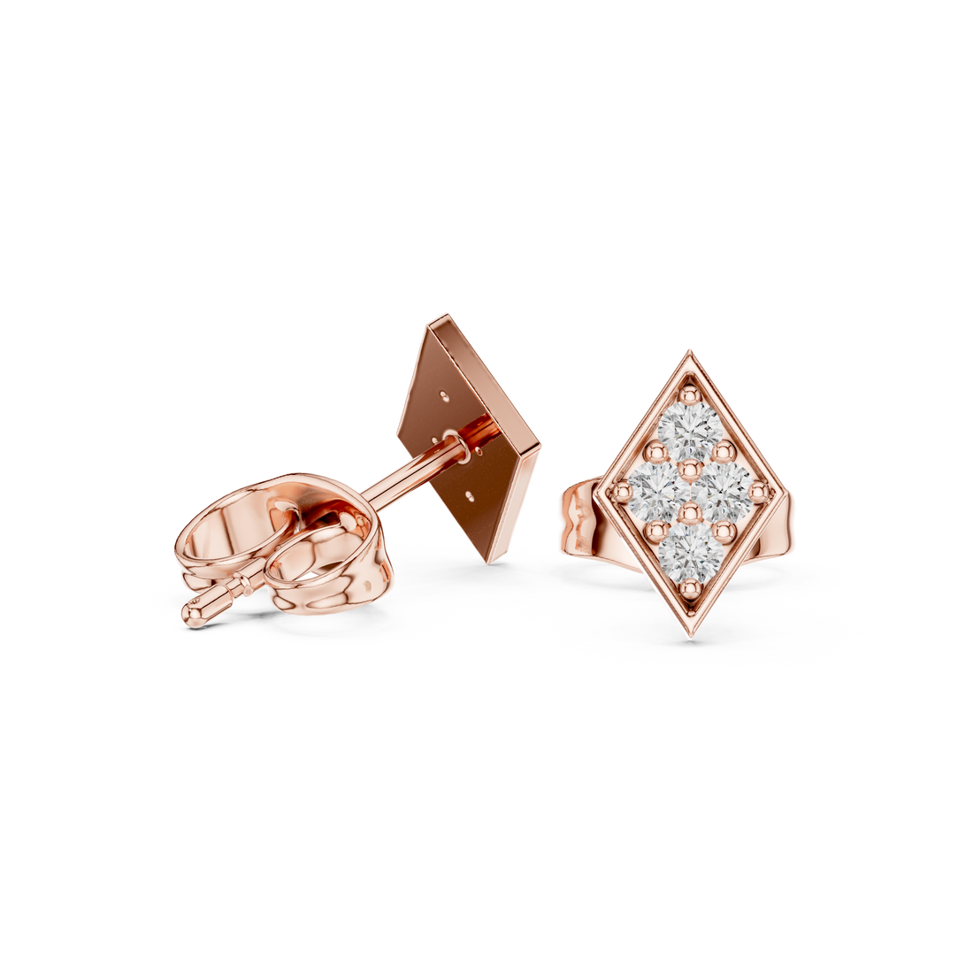 Free Bird lab grown diamond earring design