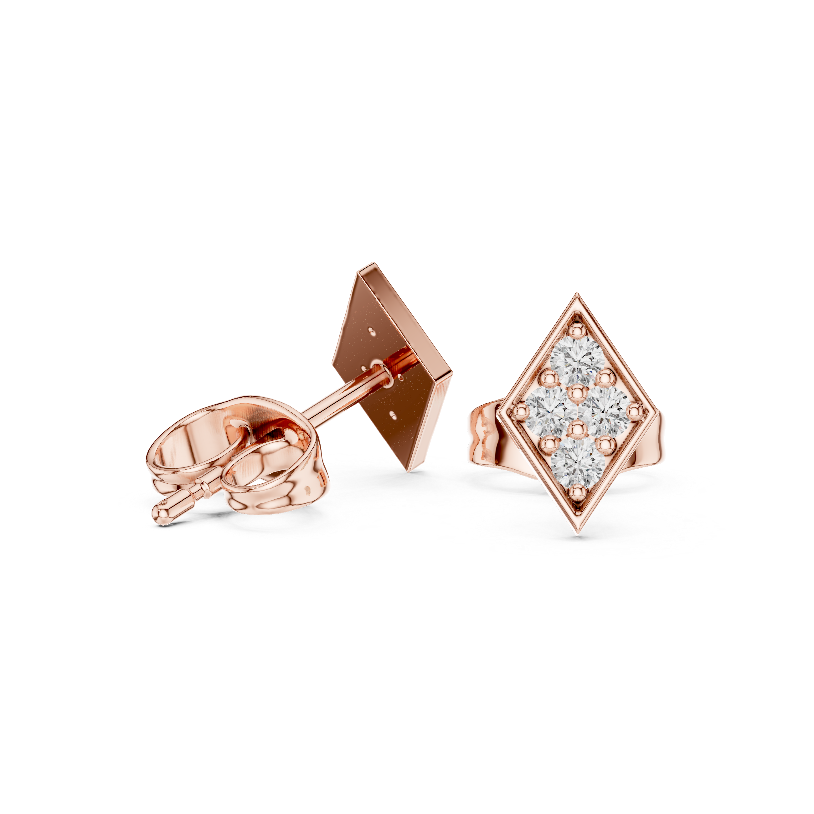 Free Bird lab grown diamond earring design