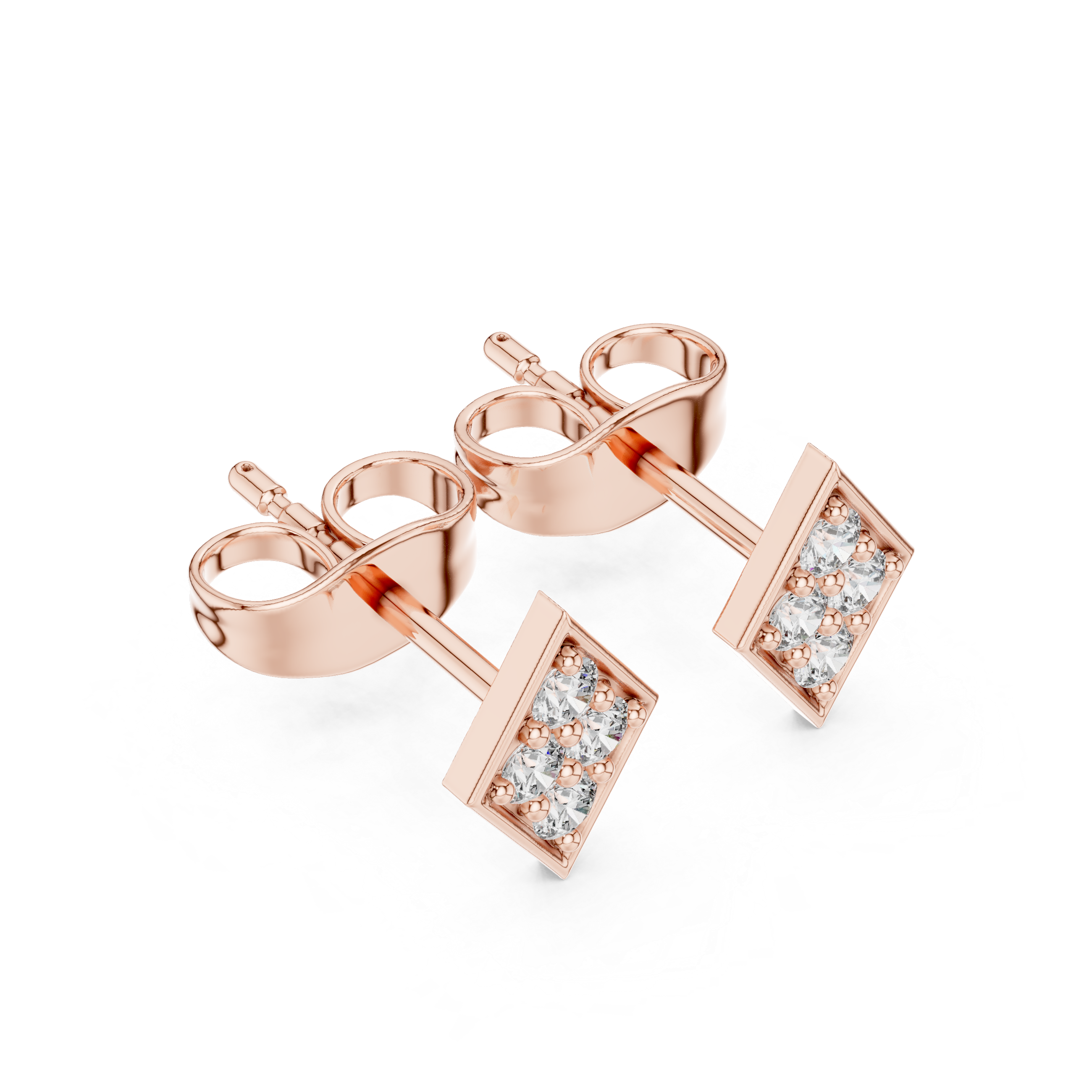 Free Bird lab grown diamond earring design