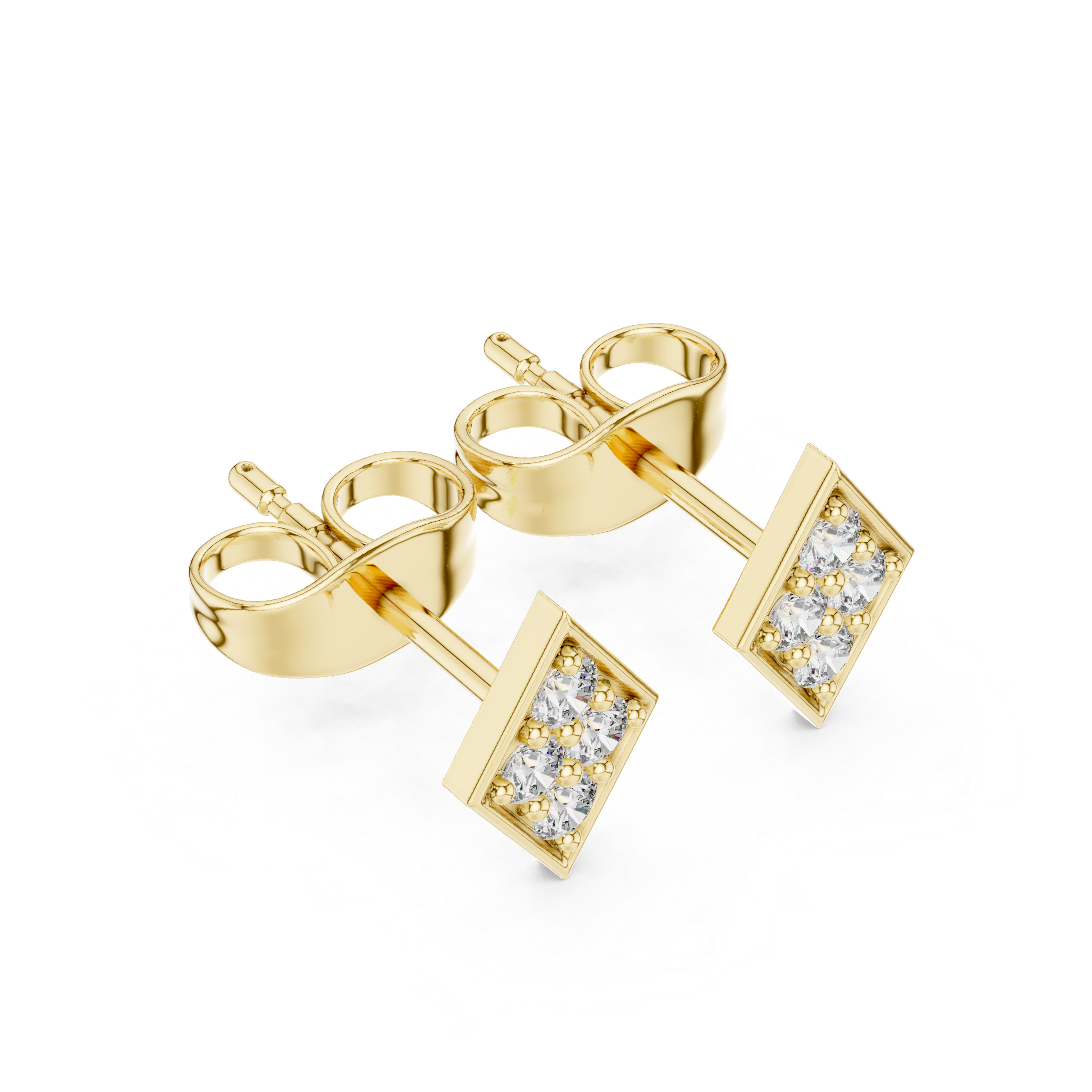 Free Bird lab grown diamond earring design