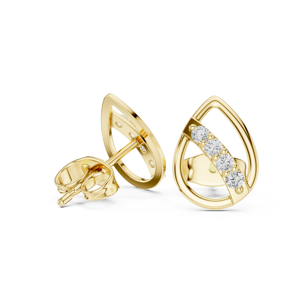 Clear Path lab grown diamond earring design