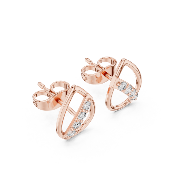Clear Path lab grown diamond earring design