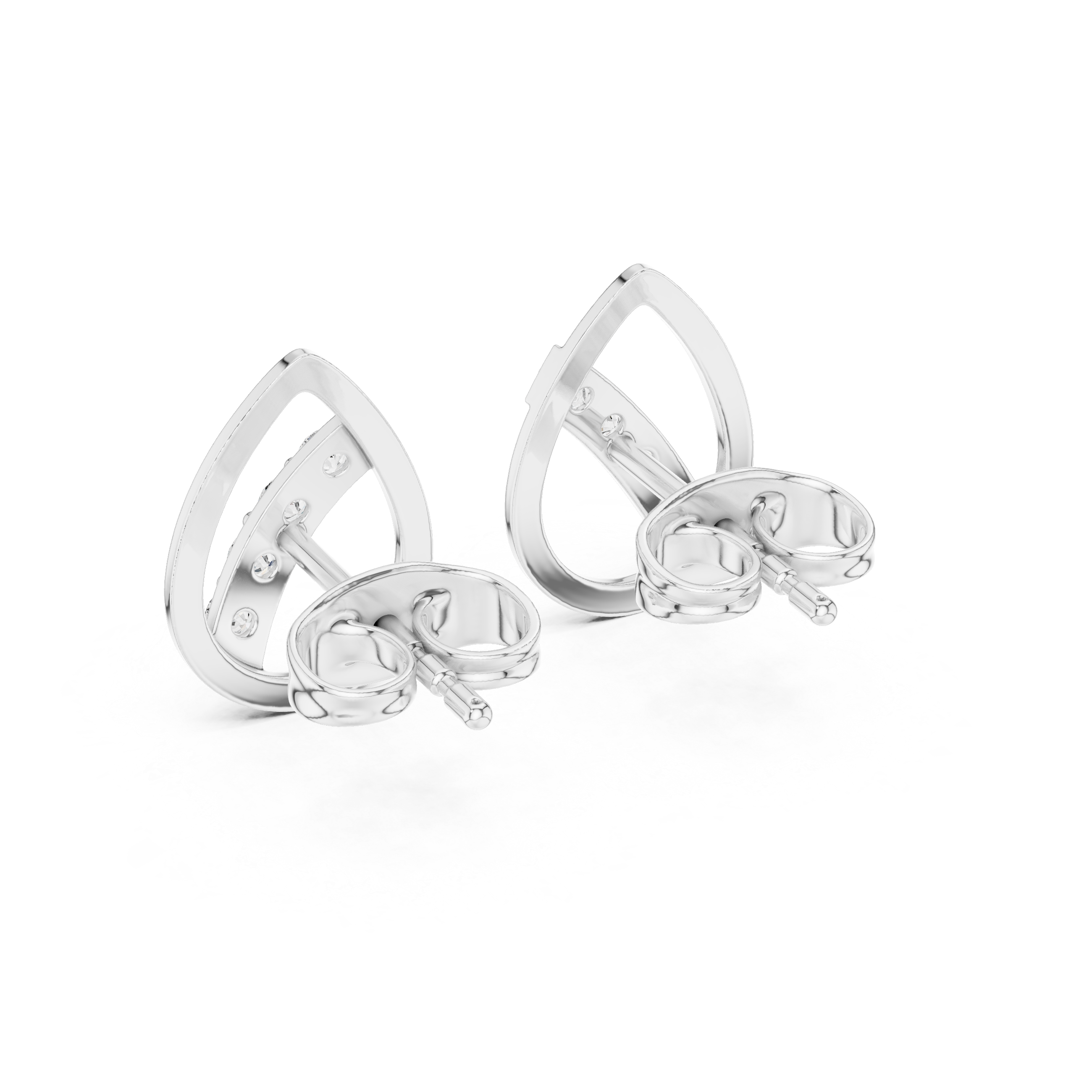 Clear Path lab grown diamond earring design