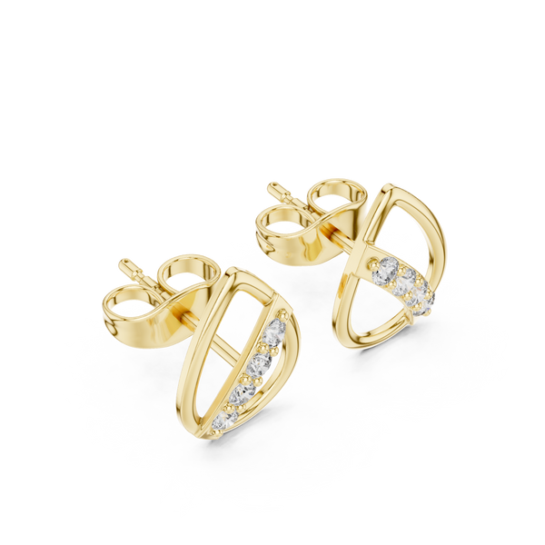 Clear Path lab grown diamond earring design