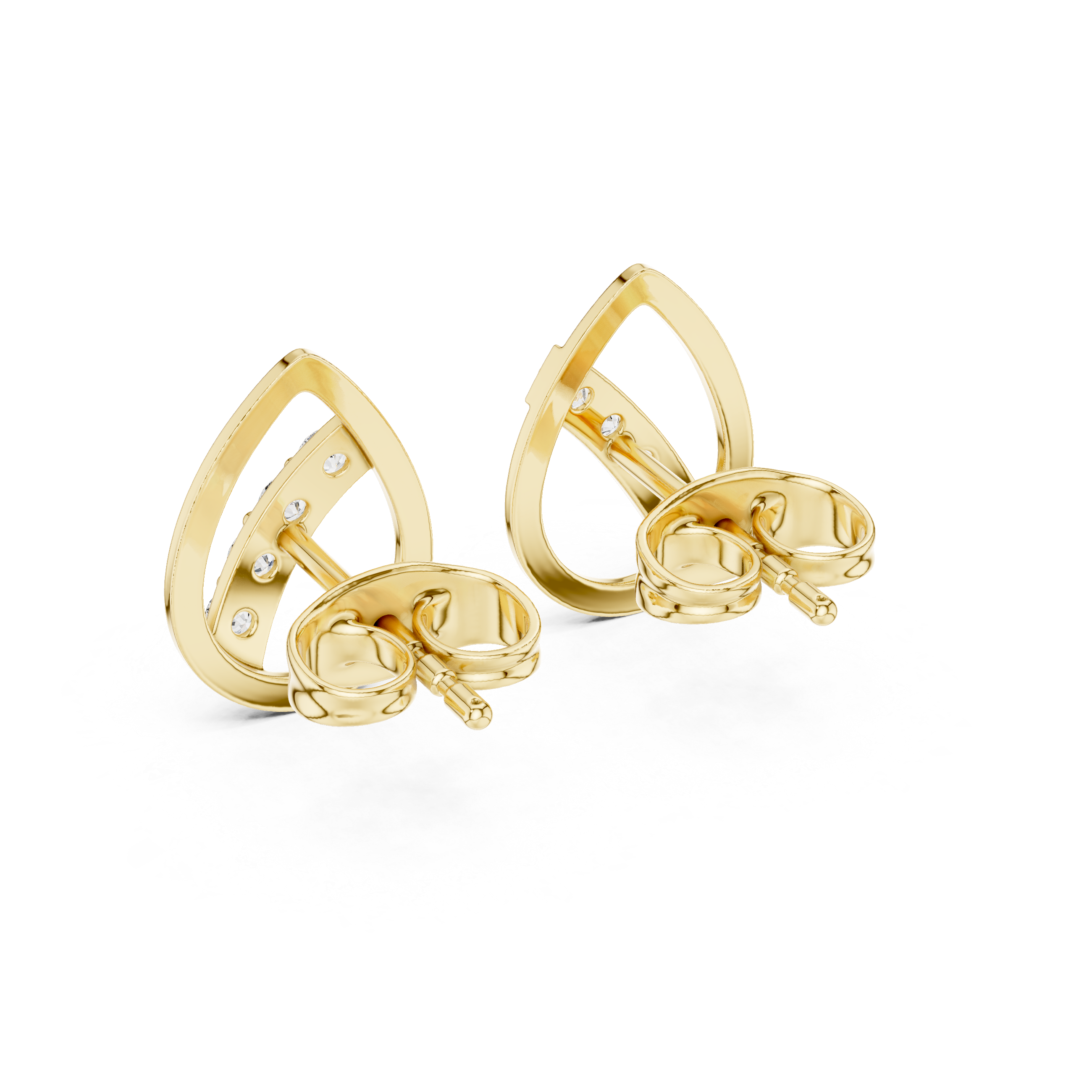 Clear Path lab grown diamond earring design