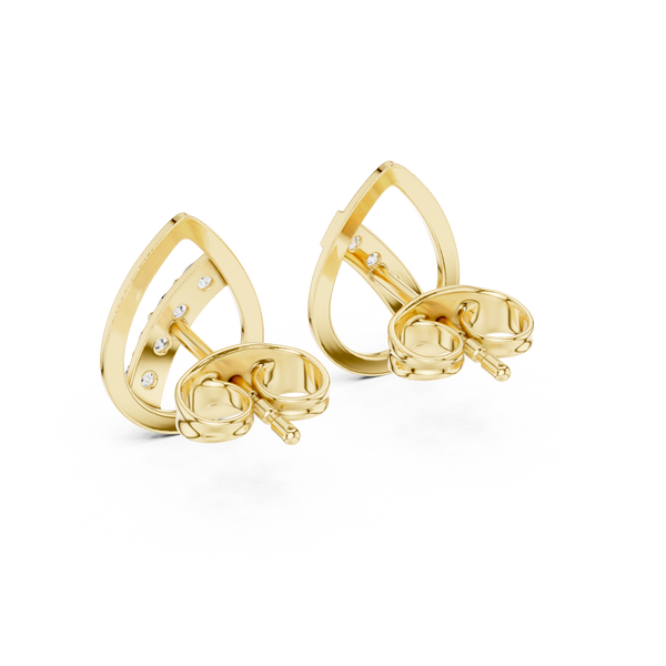 Clear Path lab grown diamond earring design