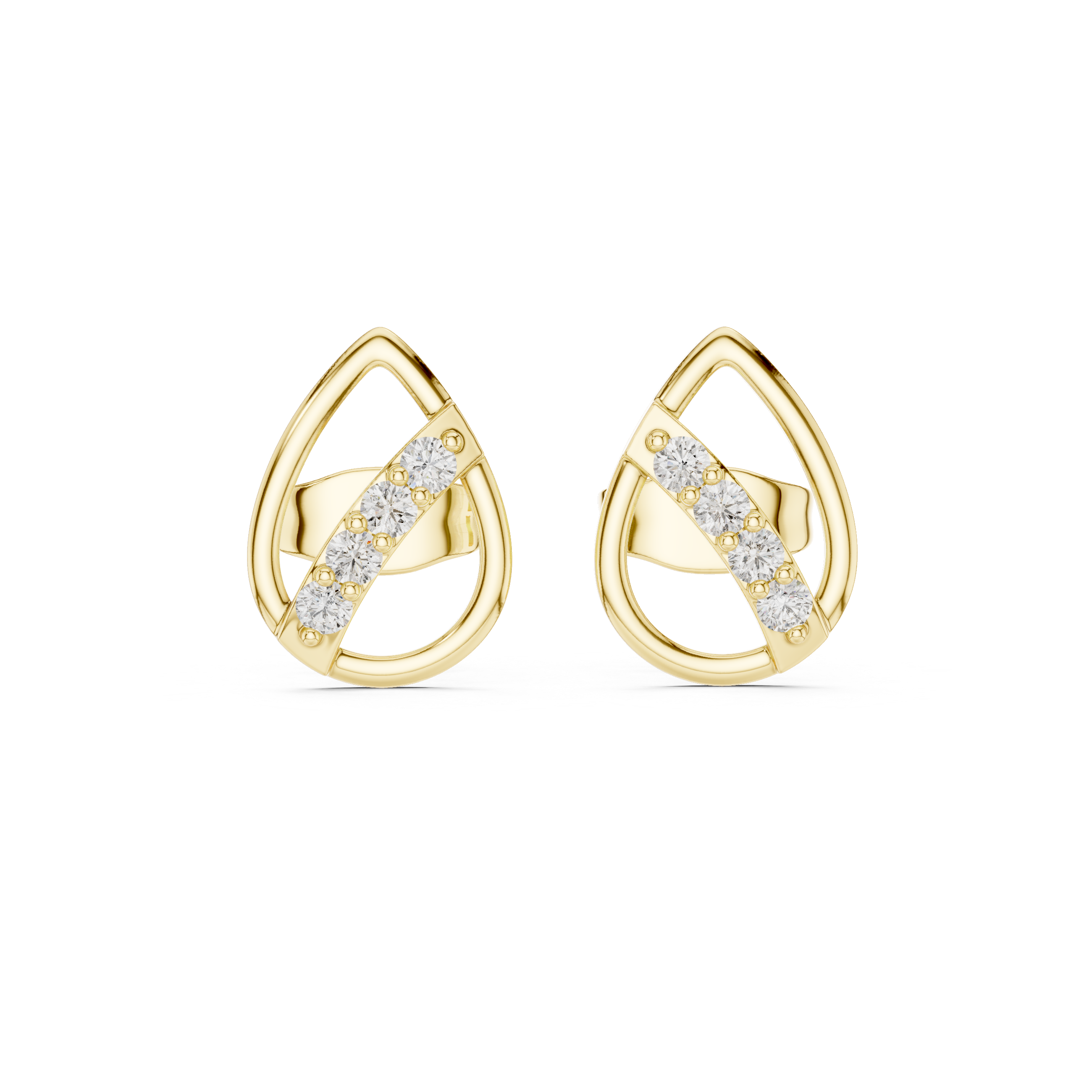 Clear Path lab grown diamond earring design
