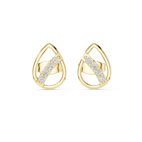 Clear Path lab grown diamond earring design
