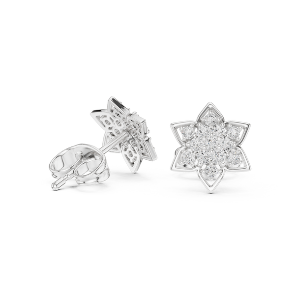 Gentle Breeze lab grown diamond earring design