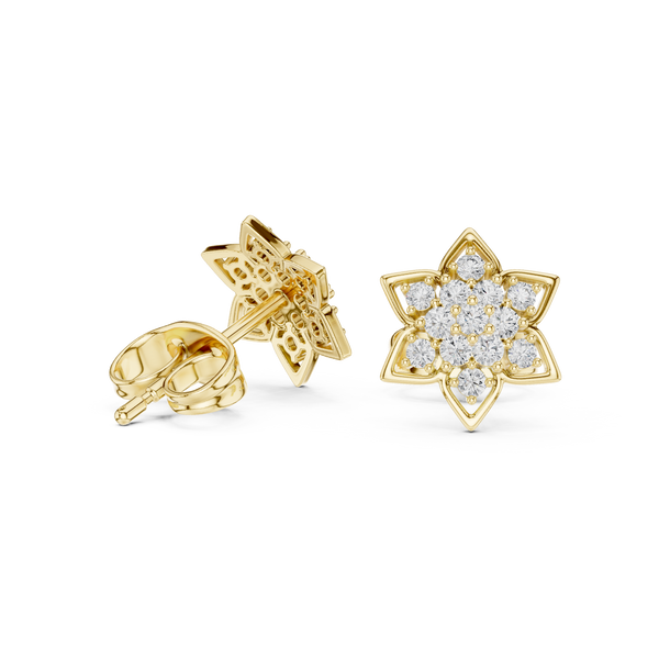 Gentle Breeze lab grown diamond earring design