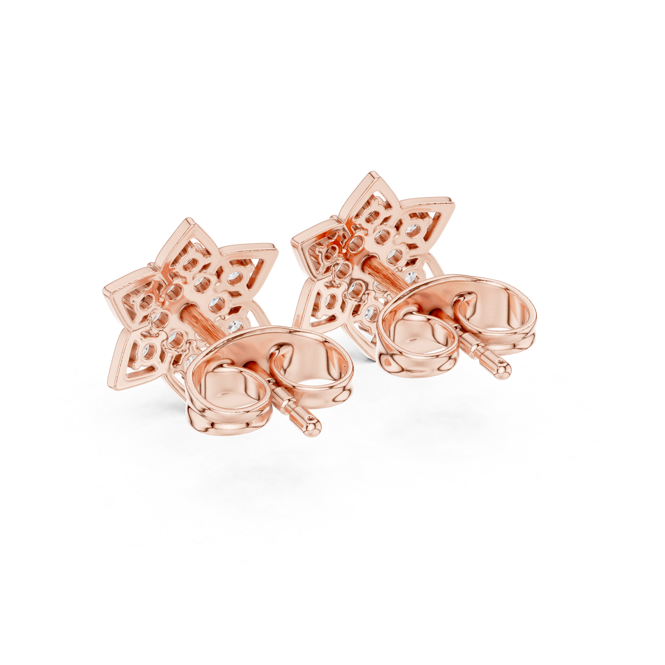 Gentle Breeze lab grown diamond earring design
